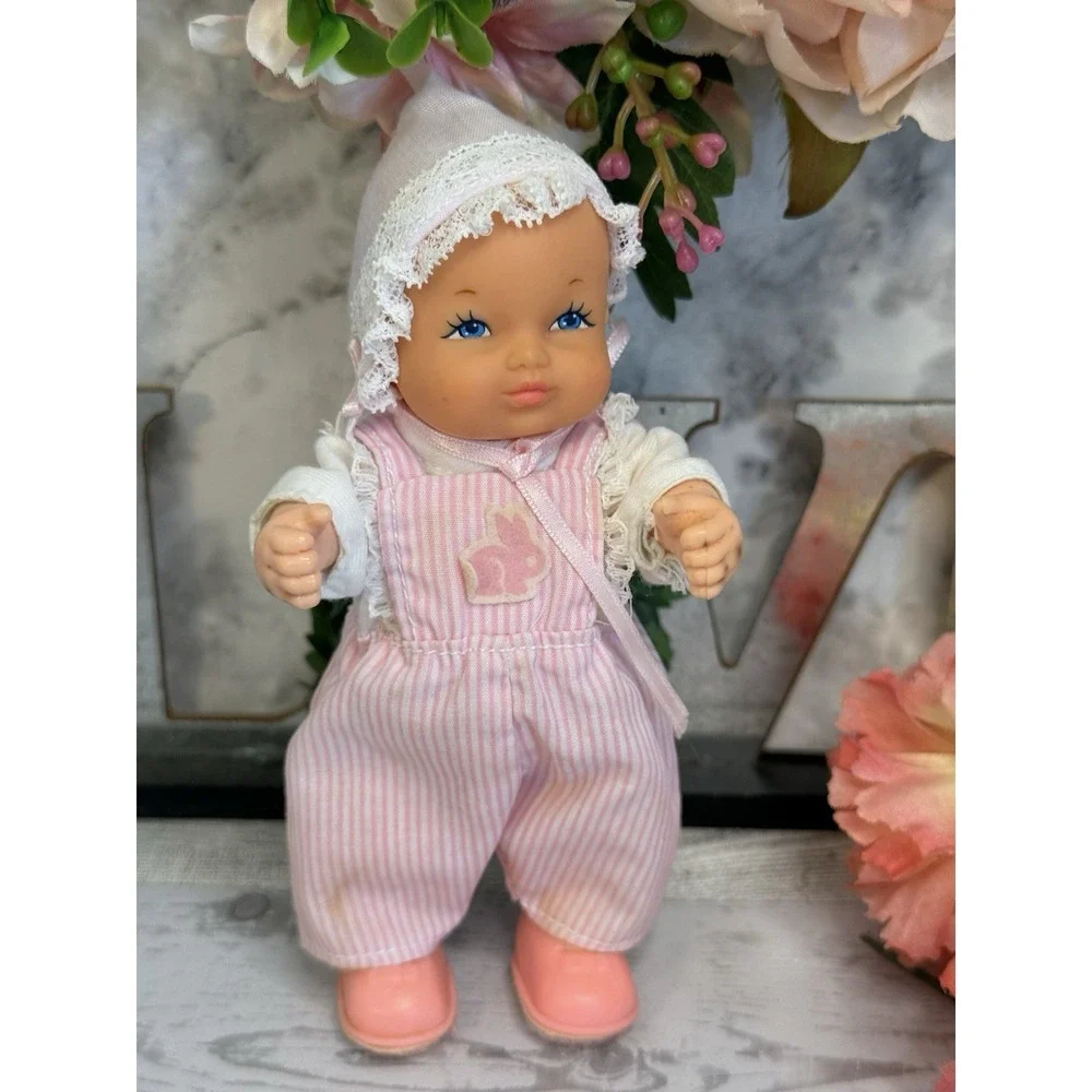 Vintage Lewis Galoob 1988 Bouncing Baby Doll With Original Outfit and Bonnet GUC